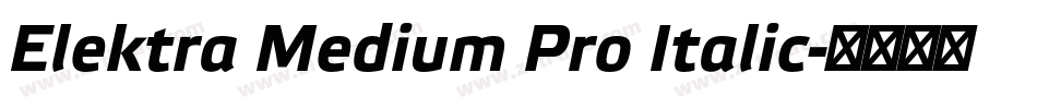 Elektra Medium Pro Italic字体转换